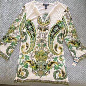 NWT - INC International Concepts Paisley Tunic